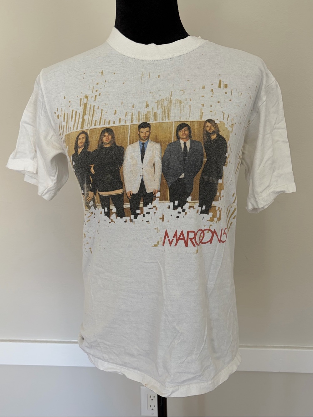 Vintage 2007 Maroon 5 It Won't be Soon Before Long Band Photo Concert Tee Sz S